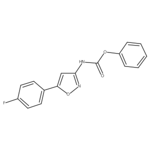Phenyl (5-(4-fluorophenyl)isoxazol-3-yl)carbamate结构式