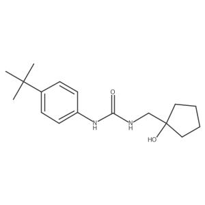 1-(4-(Tert-butyl)phenyl)-3-((1-hydroxycyclopentyl)methyl)urea Structure