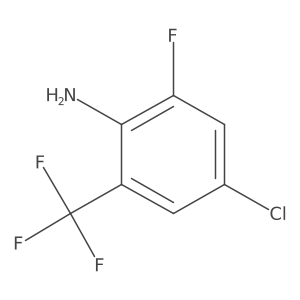 4-Chloro-2-fluoro-6-(trifluoromethyl)aniline结构式