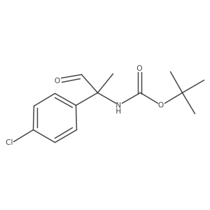 Tert-butyl 1-(4-chlorophenyl)-1-formylethylcarbamate Structure