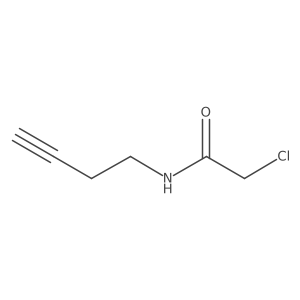N-(but-3-yn-1-yl)-2-chloroacetamide结构式