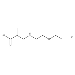 3-[(2-Ethoxyethyl)amino]-2-methylpropanoic acid hydrochloride Structure