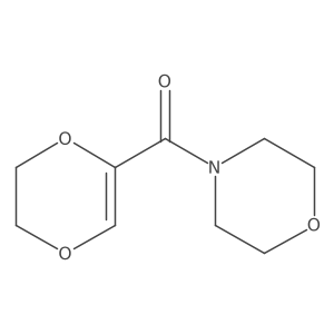 (5,6-Dihydro-1,4-dioxin-2-yl)(morpholino)methanone Structure