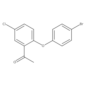 1-(2-(4-Bromophenoxy)-5-chlorophenyl)ethanone Structure