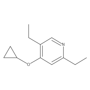 4-Cyclopropoxy-2,5-diethylpyridine结构式