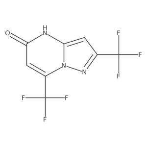 2,7-Bis(trifluoromethyl)pyrazolo[1,5-a]pyrimidin-5(4H)-one结构式