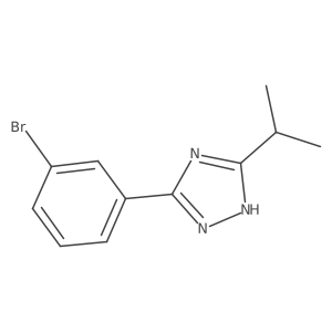 3-(3-bromophenyl)-5-(propan-2-yl)-1H-1,2,4-triazole Structure