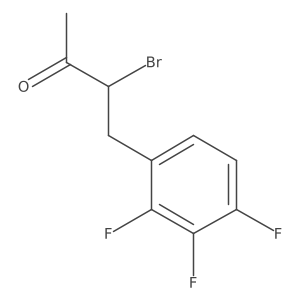 3-Bromo-4-(2,3,4-trifluorophenyl)butan-2-one结构式