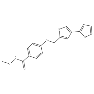 4-((4-(furan-2-yl)thiazol-2-yl)methoxy)-N-methoxybenzamide结构式