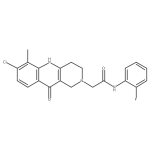 2-(7-chloro-6-methyl-10-oxo-3,4-dihydrobenzo[b][1,6]naphthyridin-2(1H,5H,10H)-yl)-N-(2-fluorophenyl)acetamide Structure