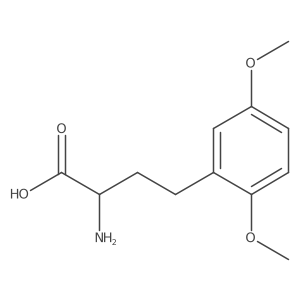 (2S)-2-amino-4-(2,5-dimethoxyphenyl)butanoic acid结构式
