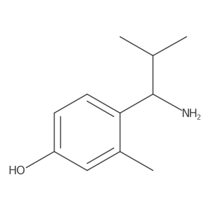 4-(1-Amino-2-methylpropyl)-3-methylphenol Structure