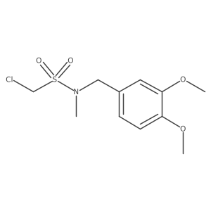1-chloro-N-[(3,4-dimethoxyphenyl)methyl]-N-methylmethanesulfonamide Structure