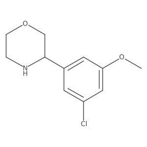 3-(3-Chloro-5-methoxyphenyl)morpholine Structure