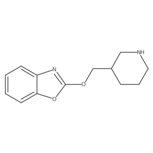 2-[(Piperidin-3-yl)methoxy]-1,3-benzoxazole结构式
