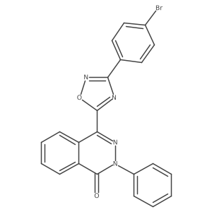 4-[3-(4-bromophenyl)-1,2,4-oxadiazol-5-yl]-2-phenylphthalazin-1(2H)-one结构式