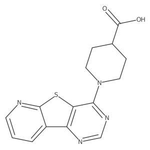 1-(Pyrido[3',2':4,5]thieno[3,2-d]pyrimidin-4-yl)piperidine-4-carboxylic acid Structure