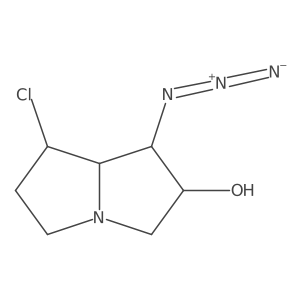 (1R,2R,7R,7aS)-1-Azido-7-chlorohexahydro-1H-pyrrolizin-2-ol Structure