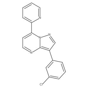3-(3-Chlorophenyl)-7-(2-pyridyl)pyrazolo[1,5-a]pyrimidine Structure