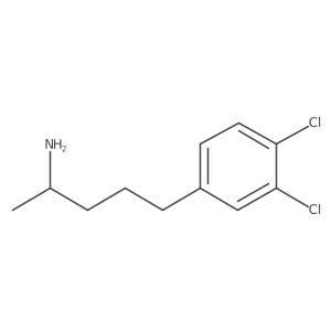5-(3,4-Dichlorophenyl)pentan-2-amine Structure