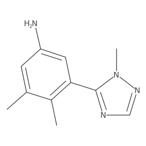 3,4-Dimethyl-5-(1-methyl-1h-1,2,4-triazol-5-yl)aniline结构式