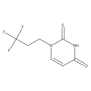 4(1H)-Pyrimidinone, 2,3-dihydro-2-thioxo-1-(3,3,3-trifluoropropyl)- Structure