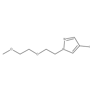 1H-Pyrazole, 4-iodo-1-[2-(2-methoxyethoxy)ethyl]- Structure
