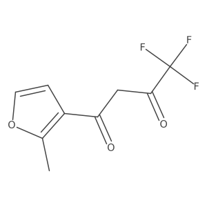 4,4,4-Trifluoro-1-(2-methylfuran-3-yl)butane-1,3-dione Structure