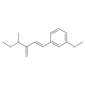 N-methoxy-3-(3-methoxyphenyl)-N-methylacrylamide Structure