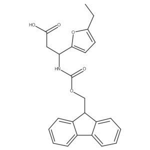 (3S)-3-(5-ethylfuran-2-yl)-3-({[(9H-fluoren-9-yl)methoxy]carbonyl}amino)propanoic acid结构式