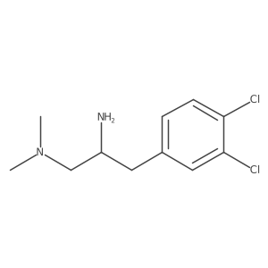[2-Amino-3-(3,4-dichlorophenyl)propyl]dimethylamine结构式