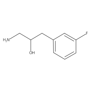 1-Amino-3-(3-fluorophenyl)propan-2-ol结构式
