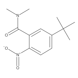 Benzamide, 5-(1,1-dimethylethyl)-N,N-dimethyl-2-nitro-结构式