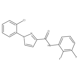 1H-Pyrazole-3-carboxamide, 1-(2-chlorophenyl)-N-(2,3-difluorophenyl)-结构式