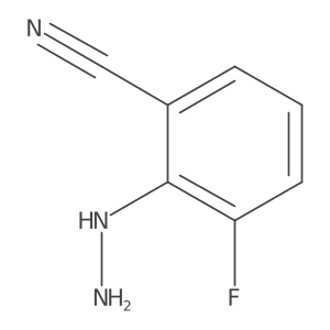 2-Cyano-6-fluorophenylhydrazine Structure