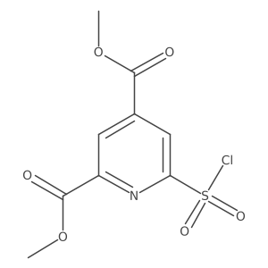 Dimethyl 6-(chlorosulfonyl)pyridine-2,4-dicarboxylate结构式