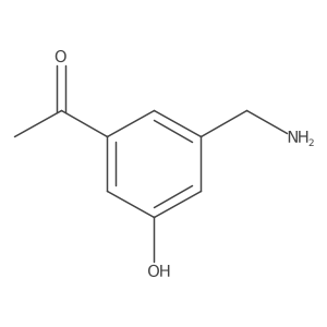 1-[3-(Aminomethyl)-5-hydroxyphenyl]ethanone结构式