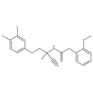 N-[1-cyano-2-(3,4-difluorophenoxy)-1-methylethyl]-2-(2-methoxyphenyl)acetamide结构式