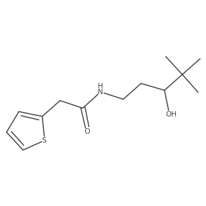 N-(3-hydroxy-4,4-dimethylpentyl)-2-(thiophen-2-yl)acetamide Structure