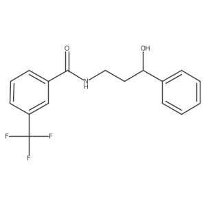 N-(3-hydroxy-3-phenylpropyl)-3-(trifluoromethyl)benzamide结构式