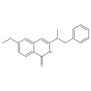 3-(Benzyl(methyl)amino)-6-methoxyisoquinolin-1-ol Structure
