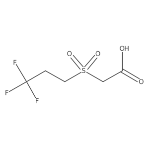 2-(3,3,3-Trifluoropropanesulfonyl)acetic acid结构式