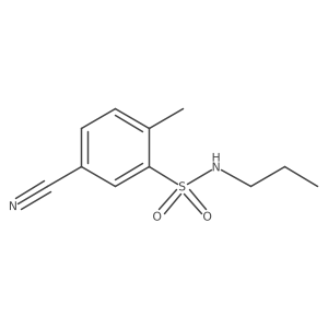 5-cyano-2-methyl-N-propylbenzene-1-sulfonamide Structure