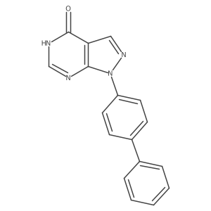 1-([1,1'-Biphenyl]-4-yl)-1H-pyrazolo[3,4-d]pyrimidin-4(5H)-one Structure