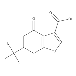 4-Oxo-6-(trifluoromethyl)-4,5,6,7-tetrahydrobenzofuran-3-carboxylic acid Structure