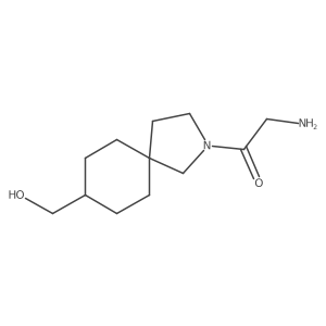 2-Amino-1-(8-(hydroxymethyl)-2-azaspiro[4.5]decan-2-yl)ethanone Structure