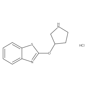 2-(Pyrrolidin-3-yloxy)benzo[d]thiazole hydrochloride Structure