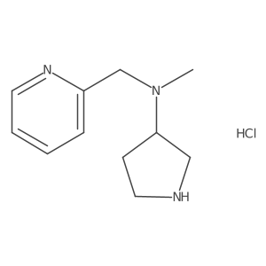 (S)-N-methyl-N-(pyridin-2-ylmethyl)pyrrolidin-3-amine hydrochloride Structure