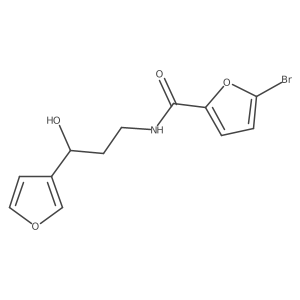 5-Bromo-N-[3-(furan-3-YL)-3-hydroxypropyl]furan-2-carboxamide Structure