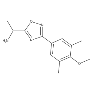1-(3-(4-Methoxy-3,5-dimethylphenyl)-1,2,4-oxadiazol-5-yl)ethanamine结构式